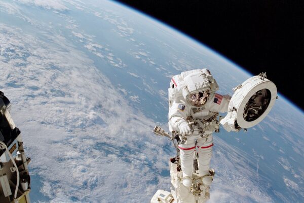 Costa Rica famous people: astronaut Franklin Chang-Díaz on a spacewalk during the STS-111 mission in June 2002