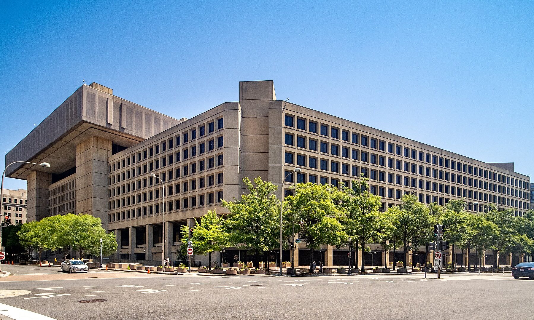 The J. Edgar Hoover Building, FBI headquarters, in Washington, DC