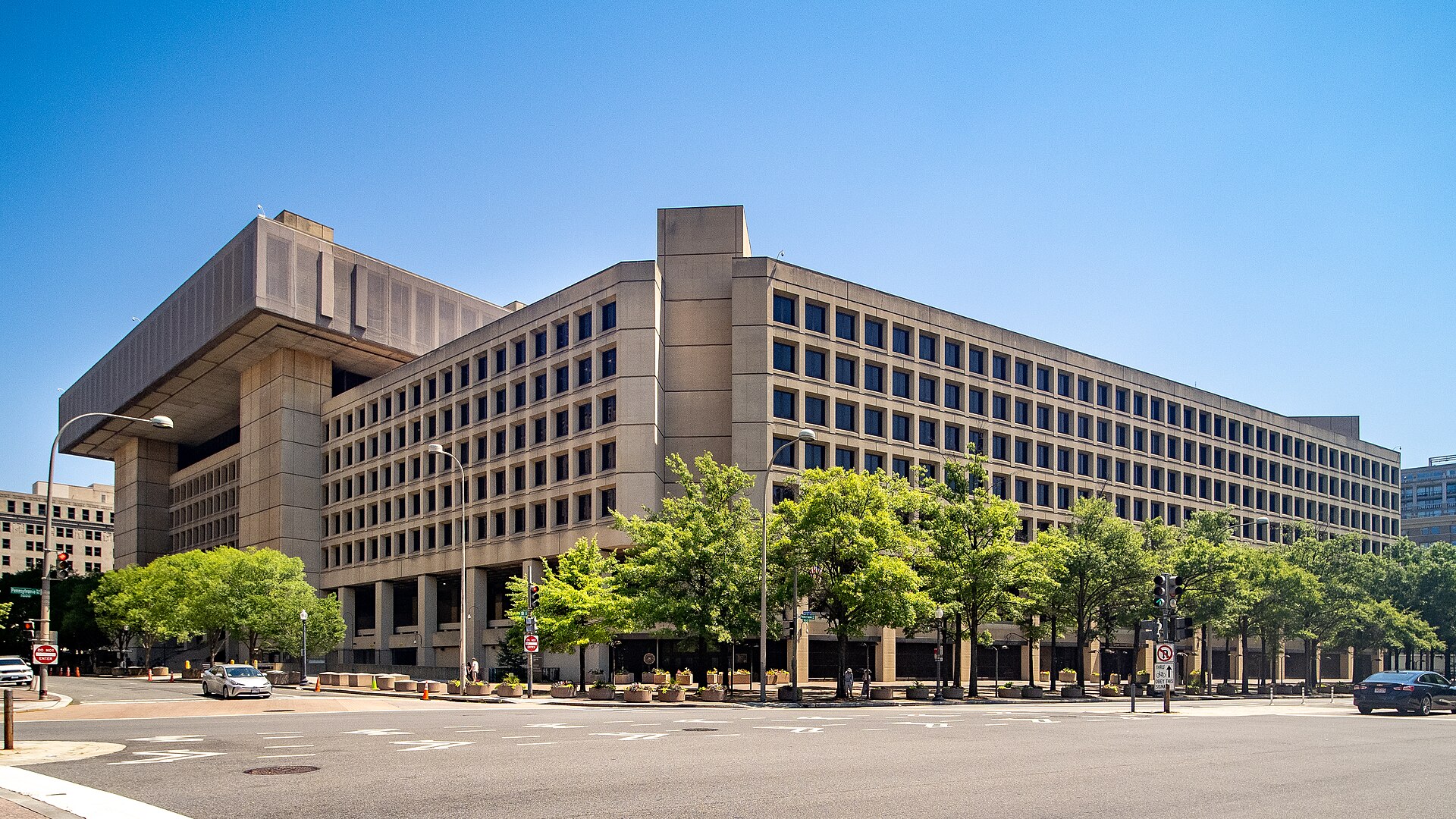 The J. Edgar Hoover Building, FBI headquarters, in Washington, DC