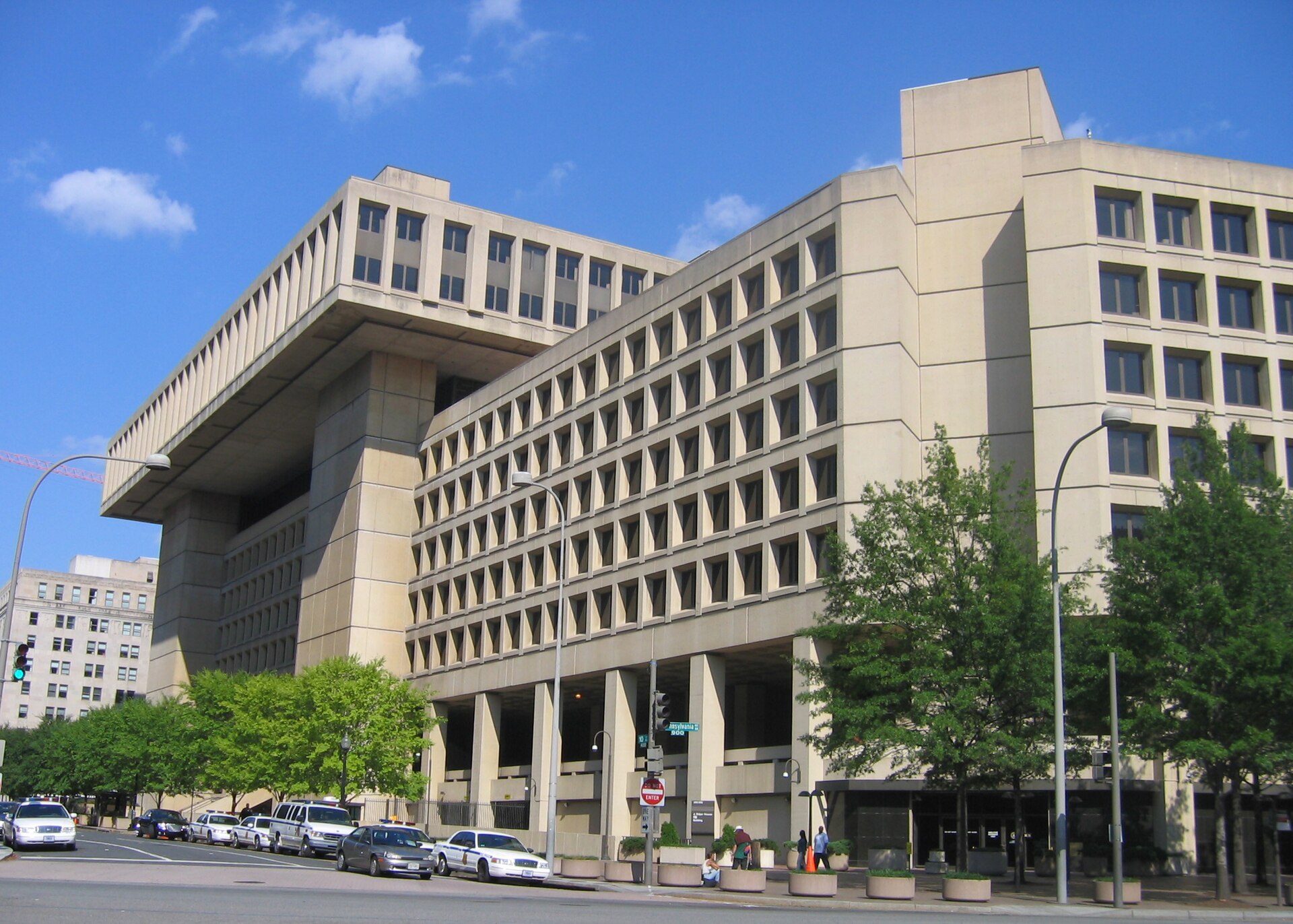 The J. Edgar Hoover Building, FBI headquarters, in Washington, DC