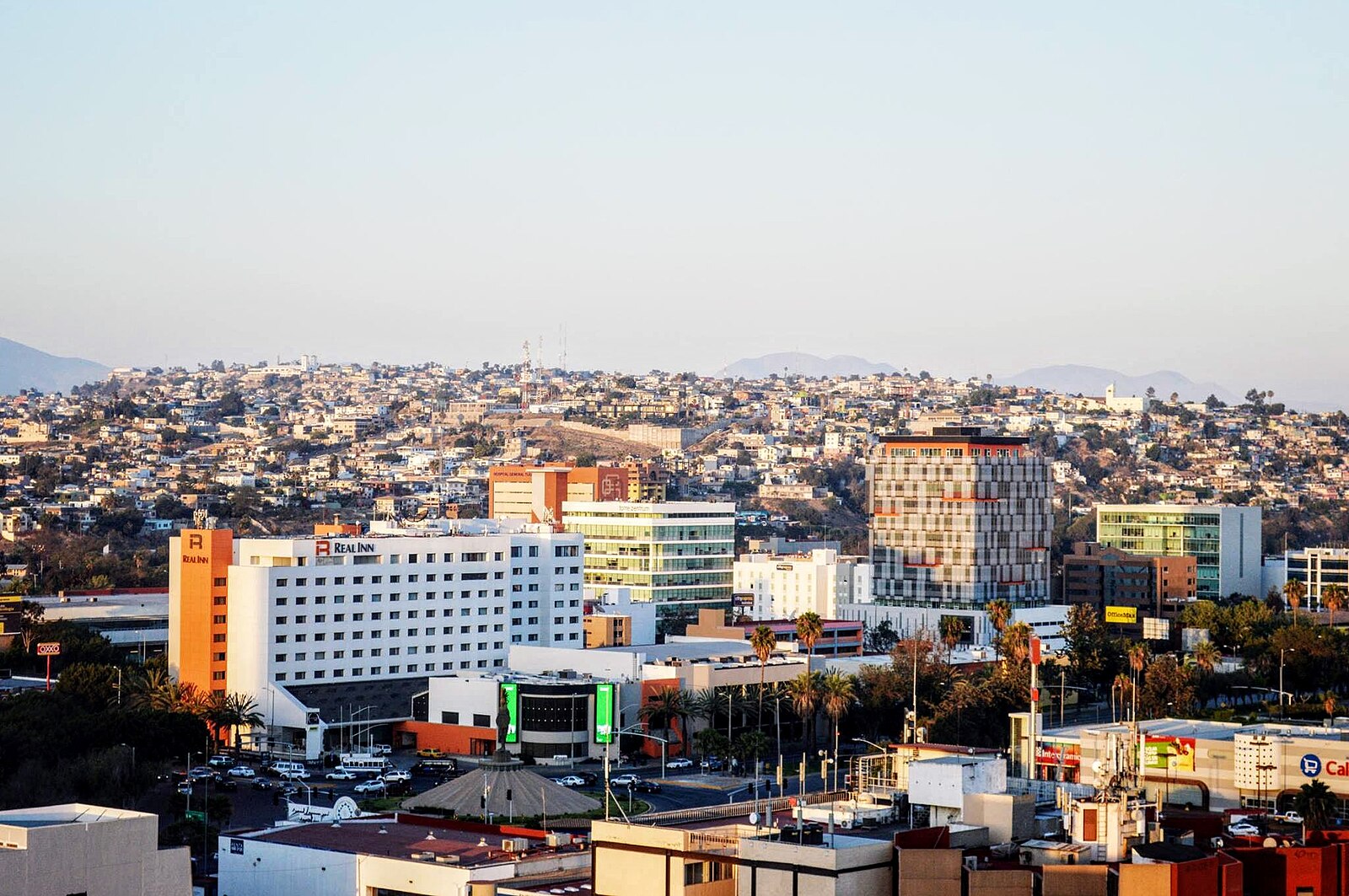 The Zona Río financial and hotel district of Tijuana, Baja California, Mexico