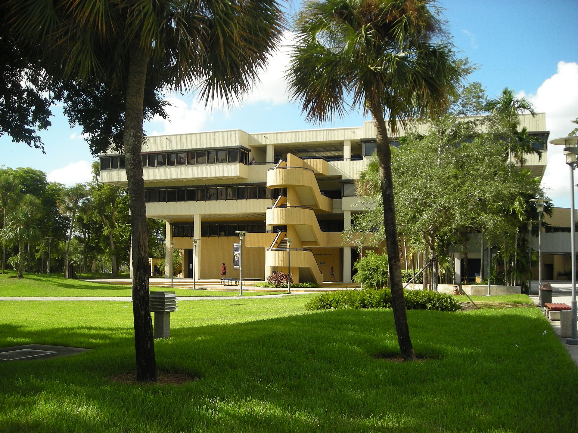 Academic building on the Florida International University campus in Miami