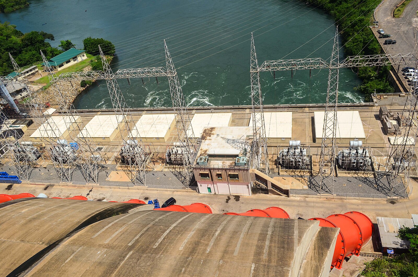 Power station below the Akosombo Dam on the Volta River, a milestone in Ghana history