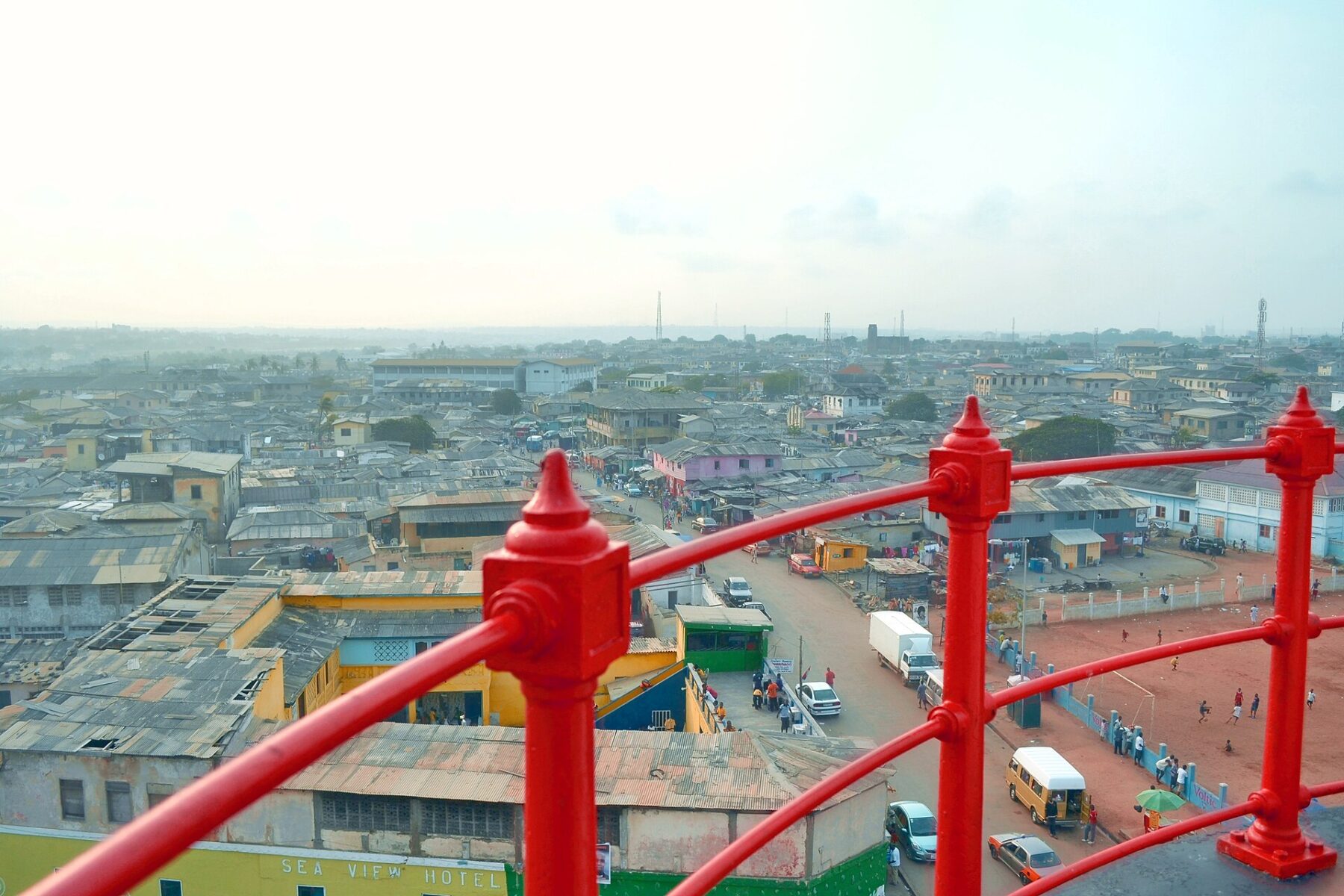 Ghana population: the Jamestown district of Accra seen from the lighthouse