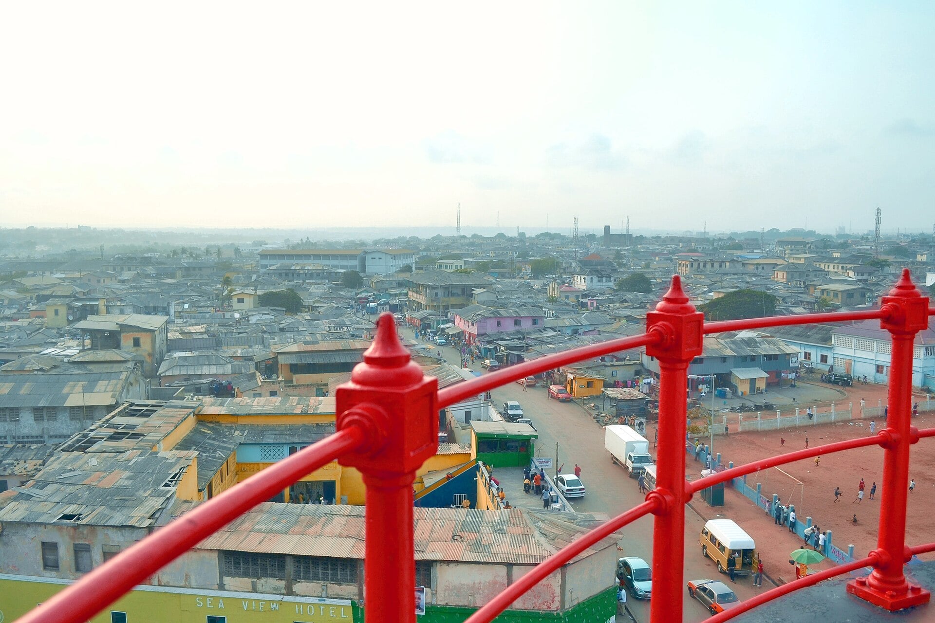 Ghana population: the Jamestown district of Accra seen from the lighthouse