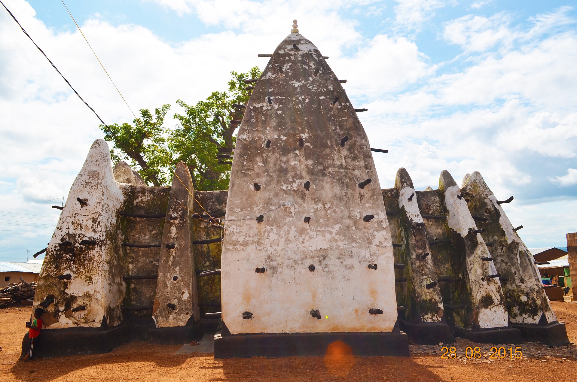Ghana population and faith: the Larabanga Mosque in the Savannah Region