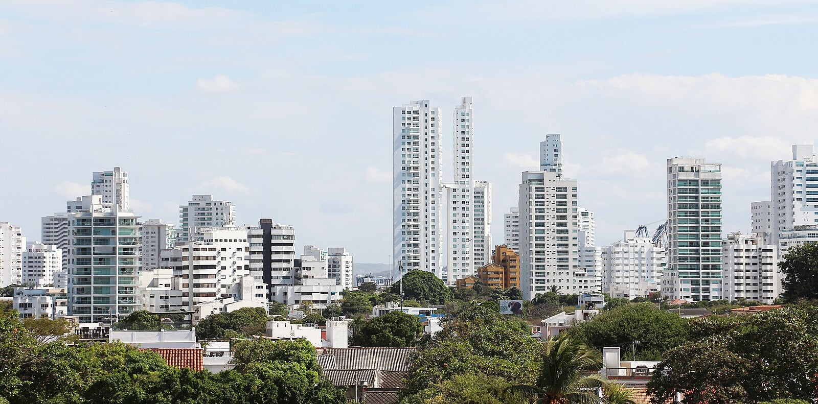 Apartment towers in the Bocagrande district of Cartagena, Colombia, where the Camacol construction congress was held