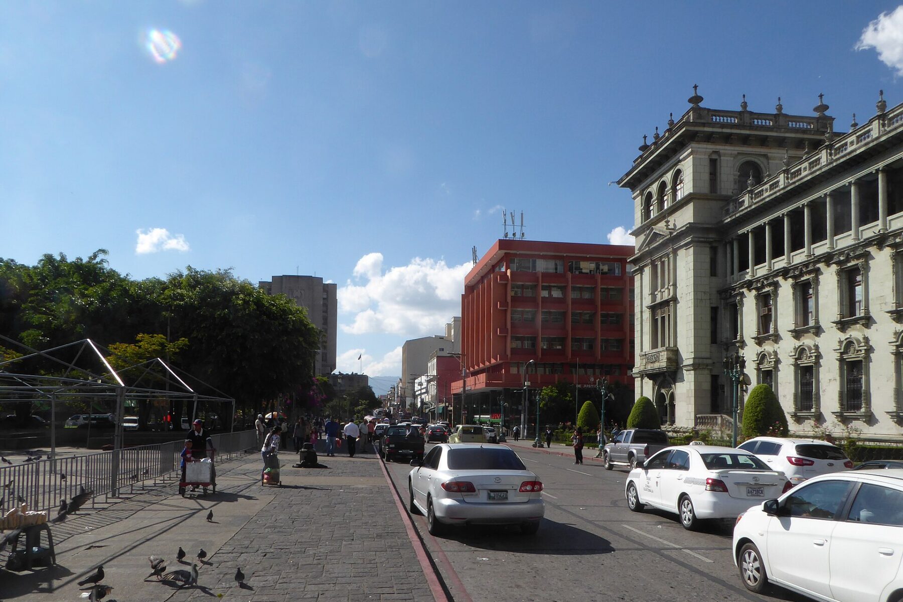 The Palacio Nacional de la Cultura beside the Plaza de la Constitución in Guatemala City, Guatemala