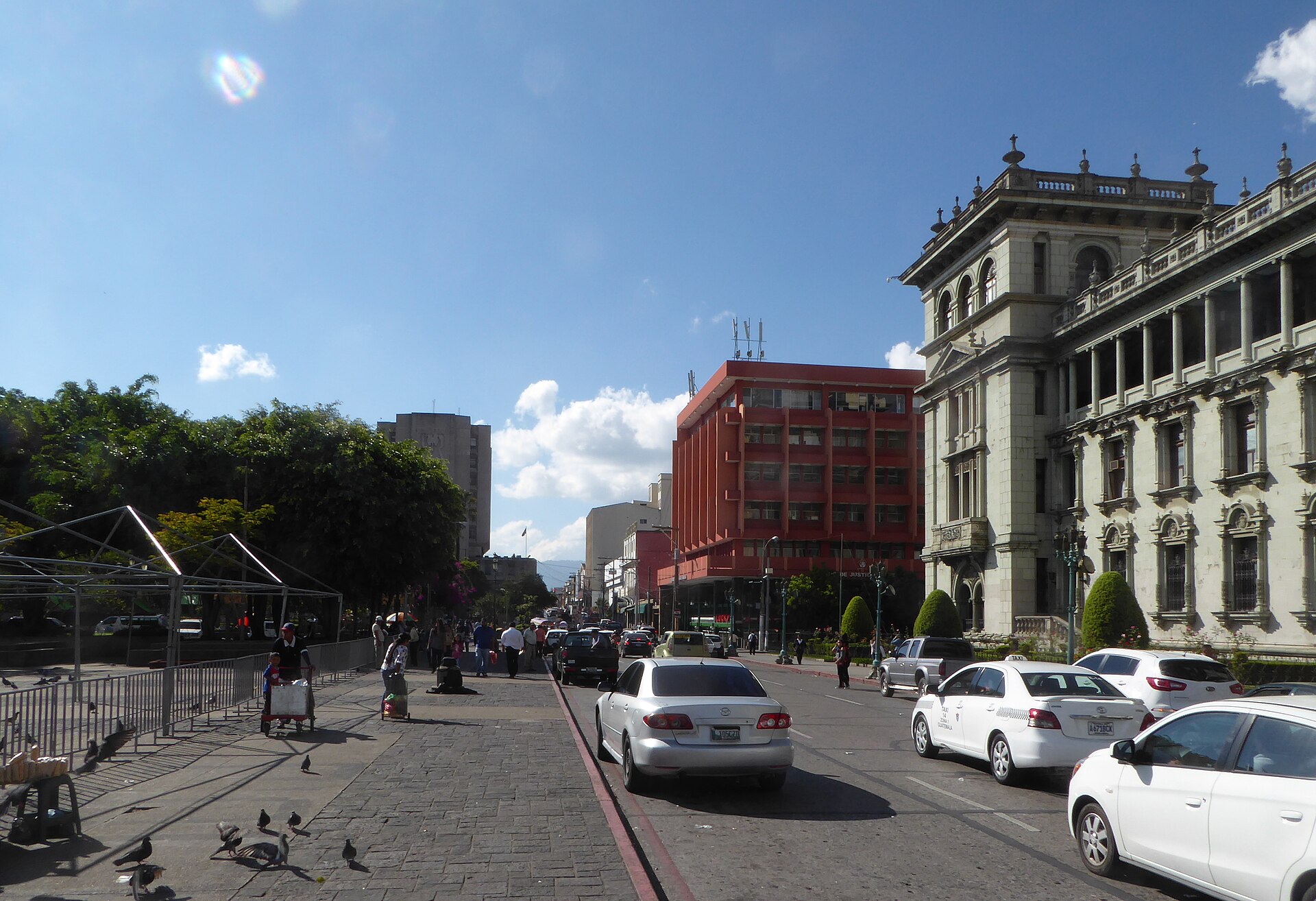 The Palacio Nacional de la Cultura beside the Plaza de la Constitución in Guatemala City, Guatemala