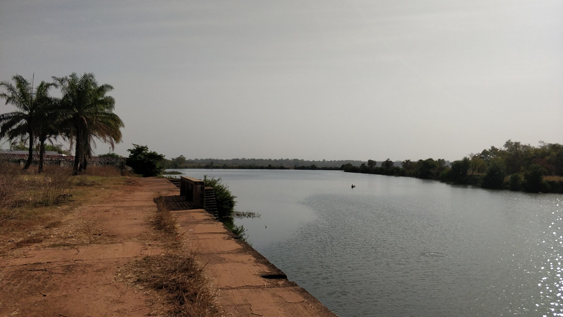 The Geba river at Bafatá in eastern Guinea-Bissau