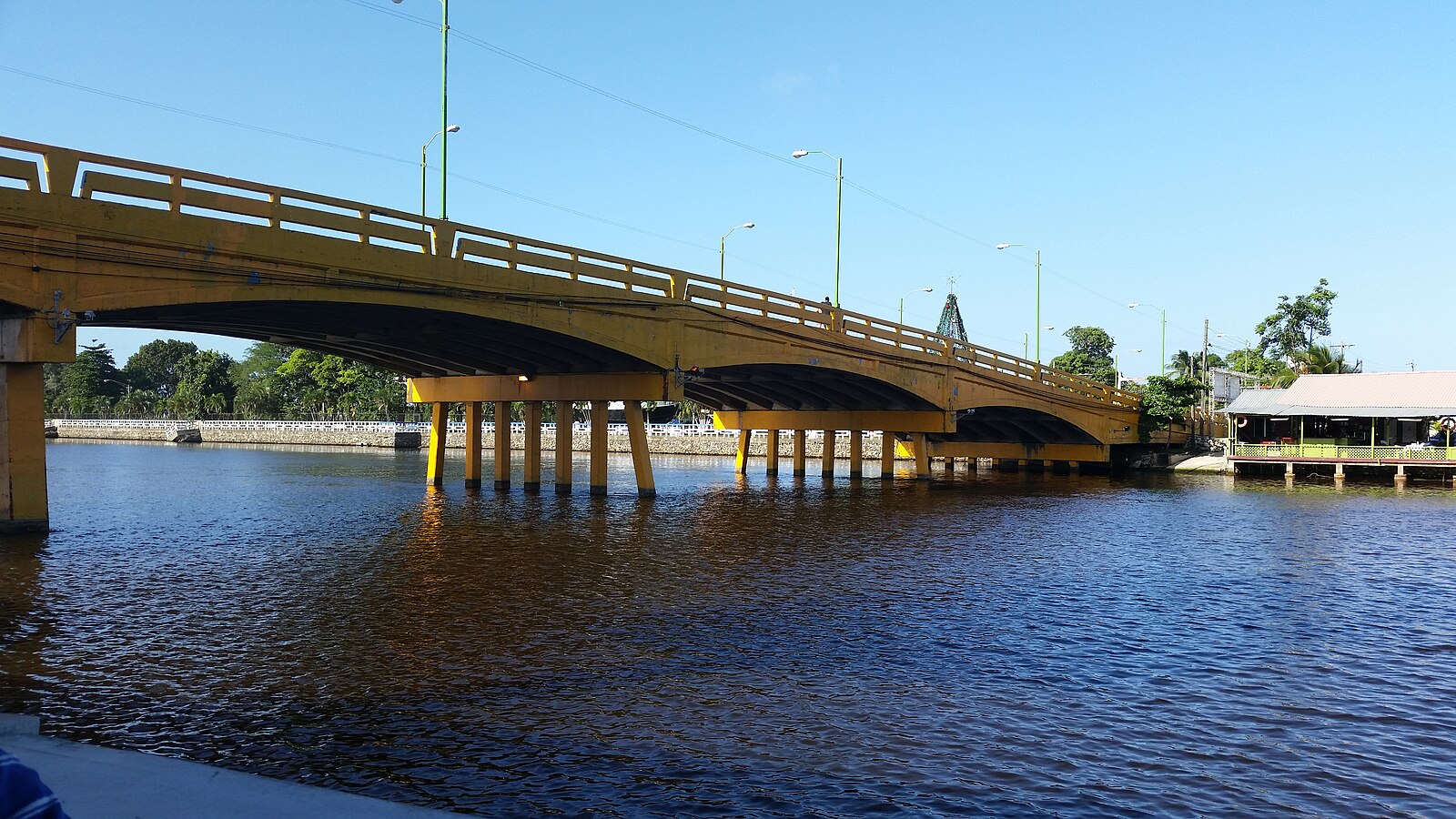 Puerto Cortés seafront and bridge on the Honduran Caribbean coast