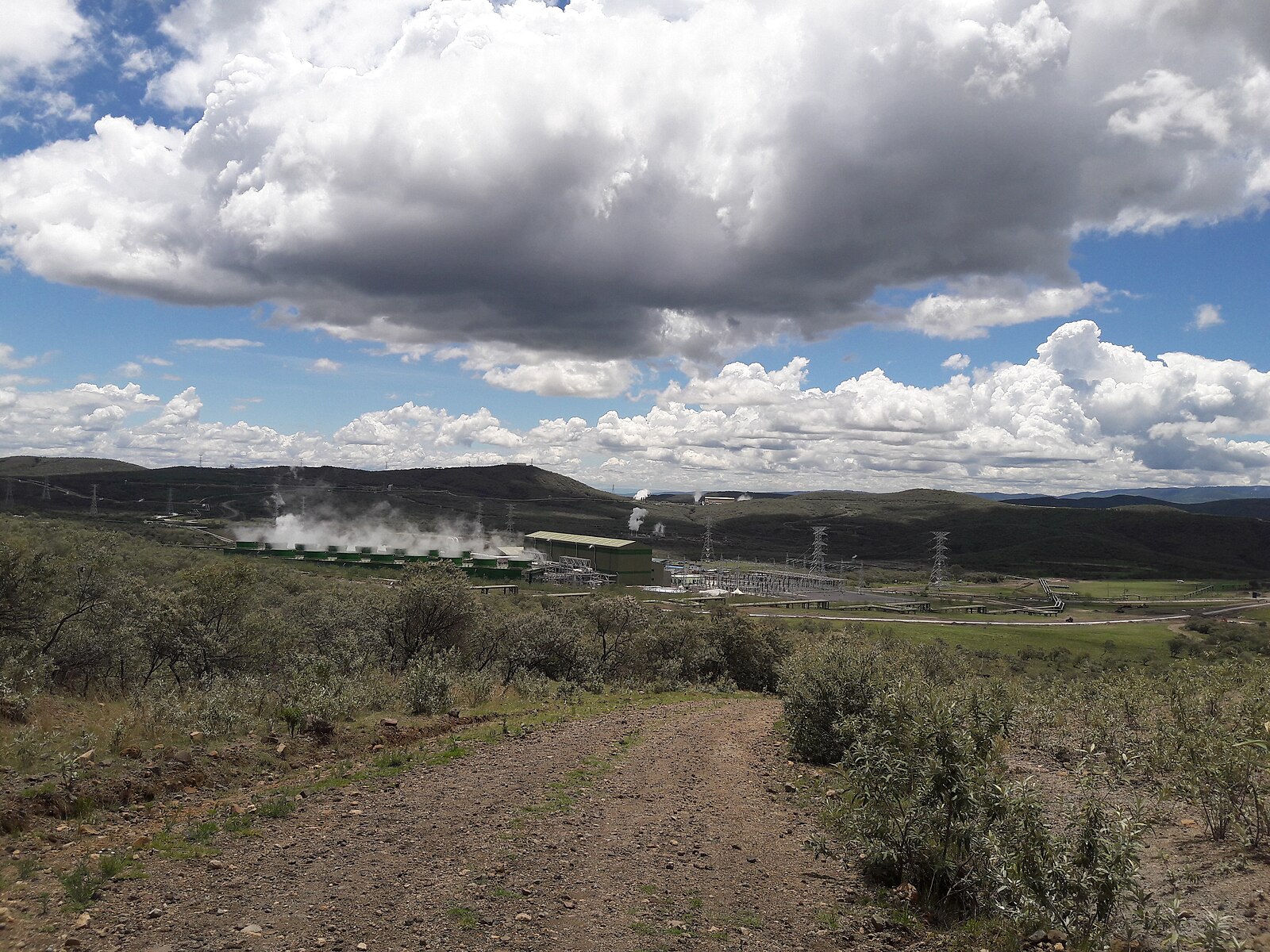 Kenya economy key players: the Olkaria V geothermal power station in the Rift Valley