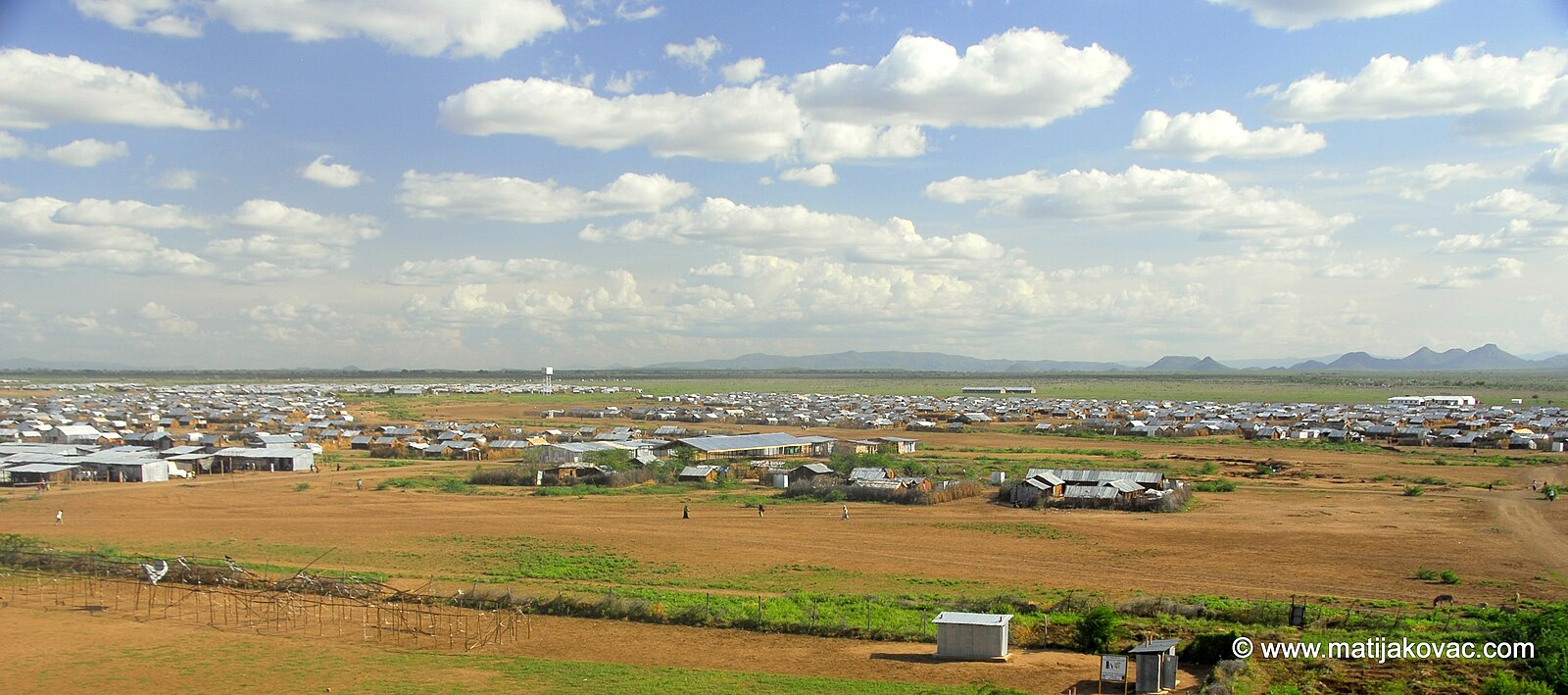 Kenya population and refugees: a wide view of Kakuma refugee camp in Turkana County