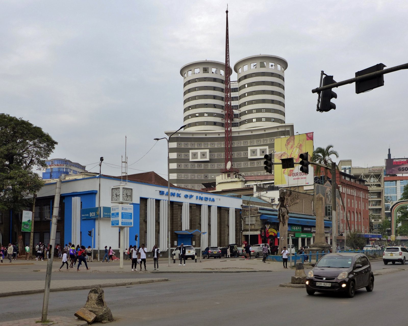Bank branch on Kenyatta Avenue in central Nairobi, Kenya