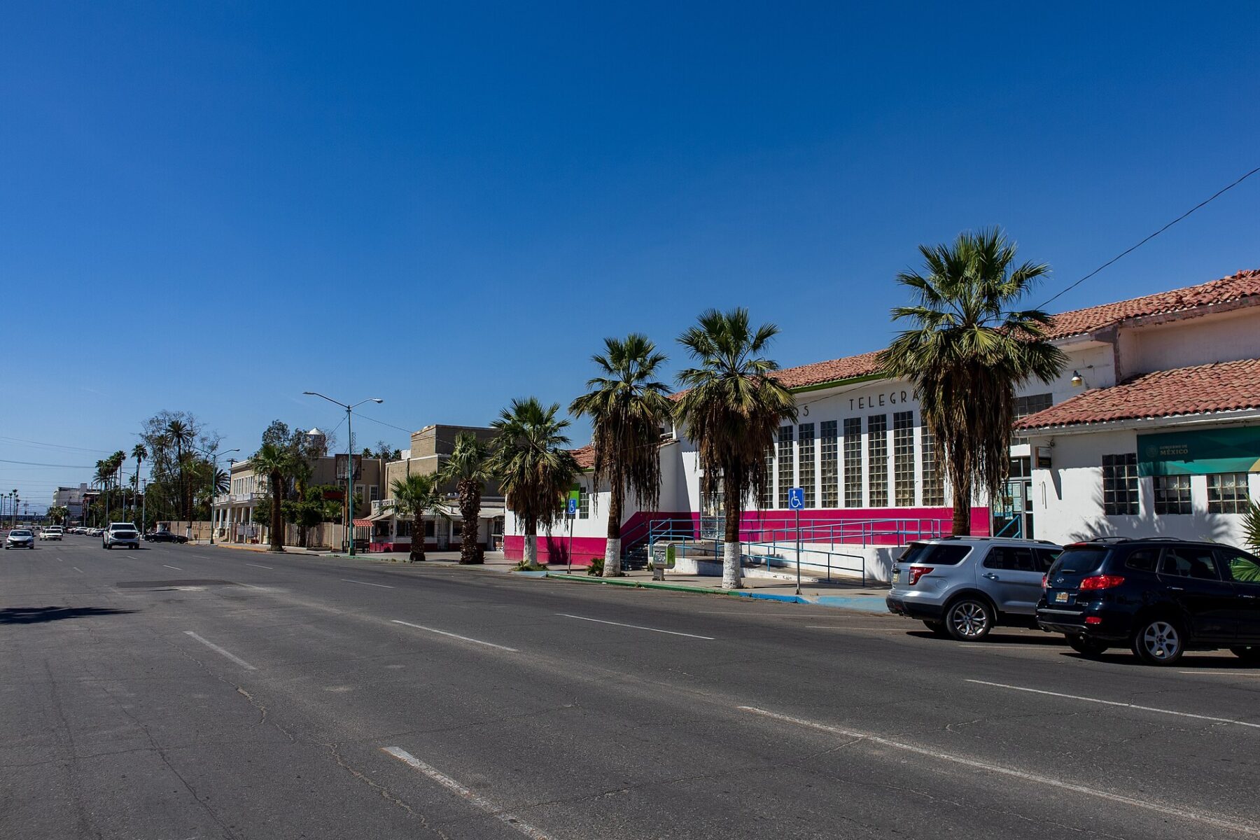 Avenida Francisco I. Madero in central Mexicali, Baja California