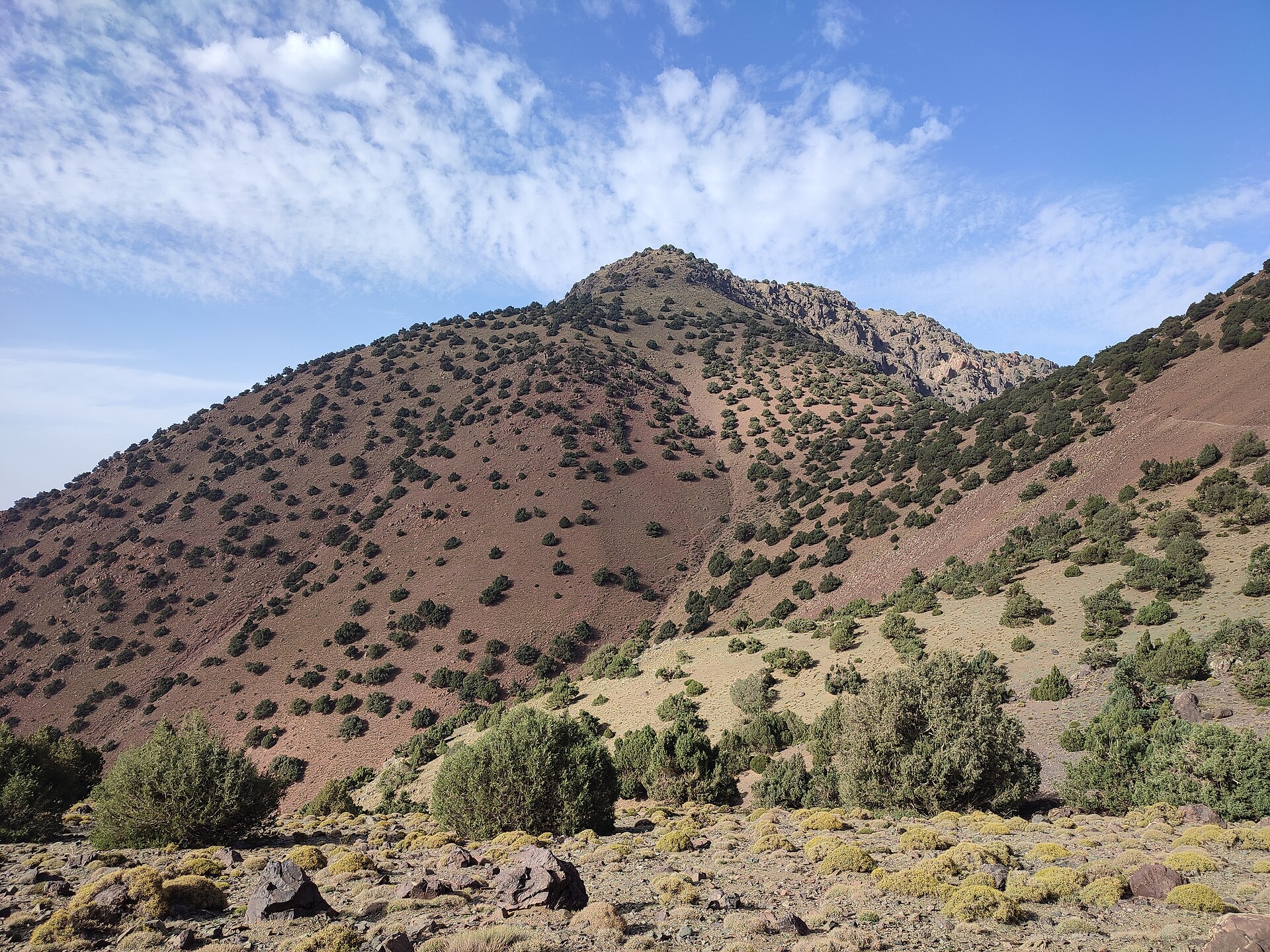 Slopes of the High Atlas mountains in Morocco
