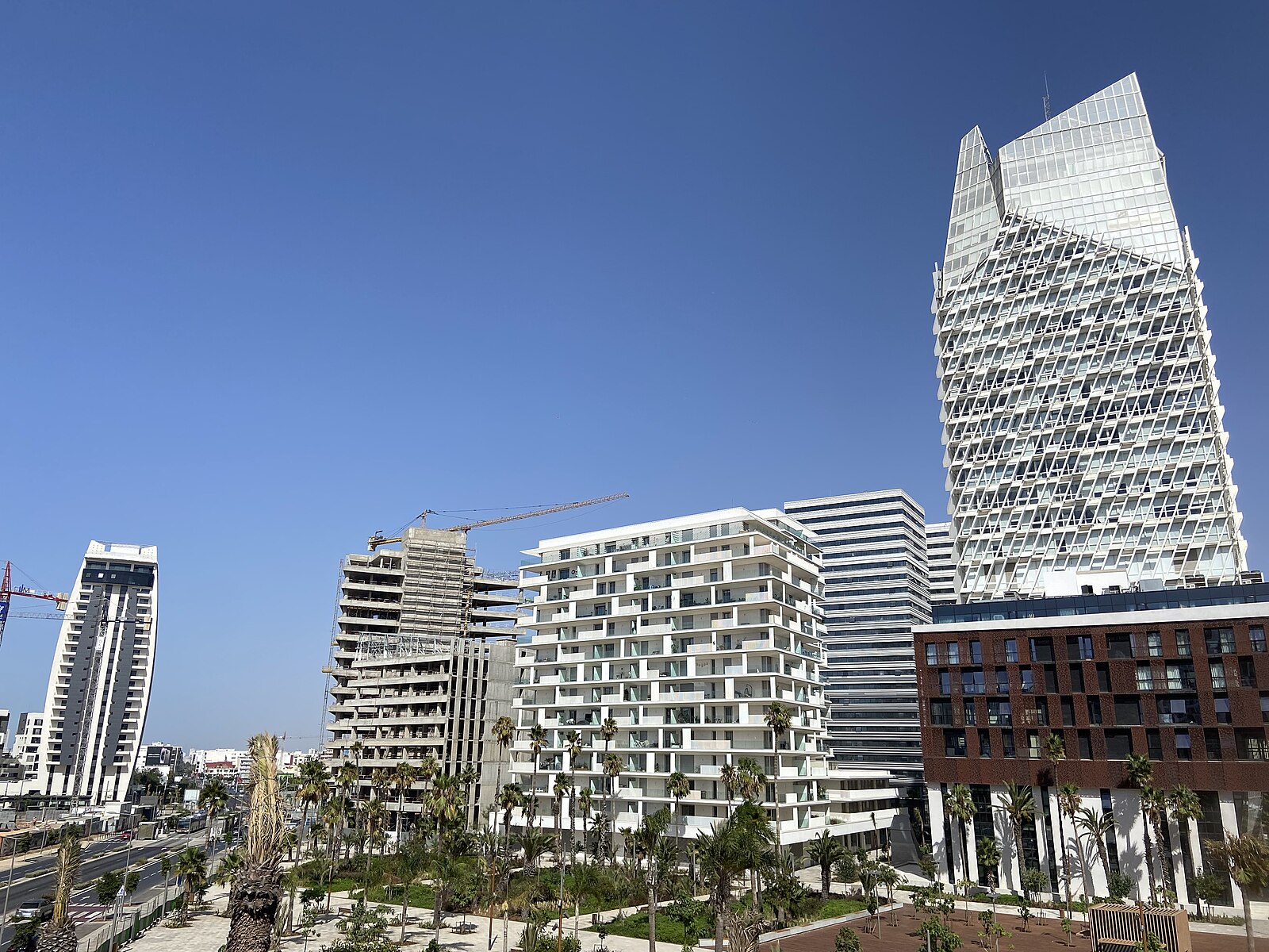 Morocco economy key players: office towers in Casablanca Finance City