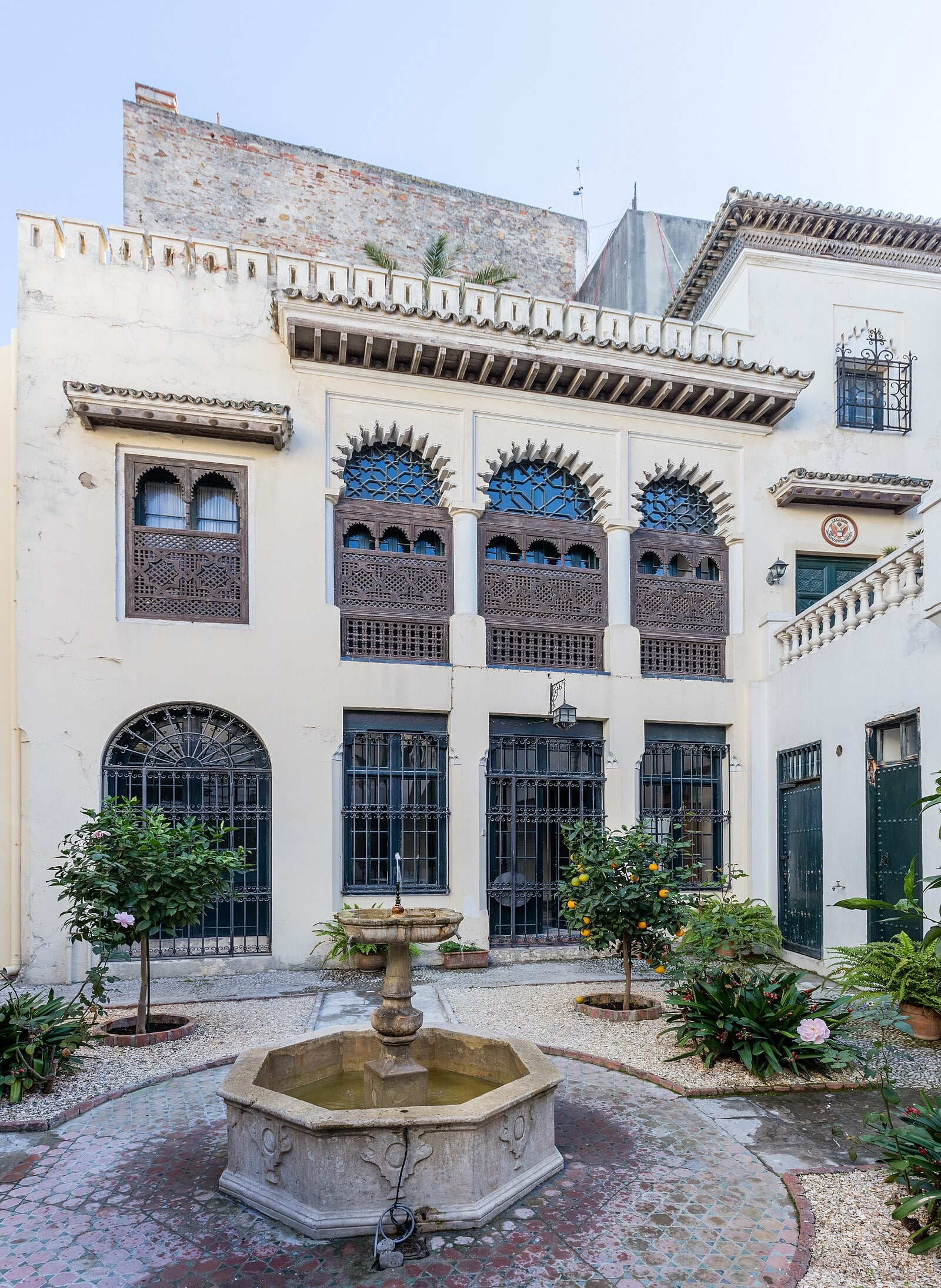 Morocco foreign ties: courtyard of the American Legation in Tangier