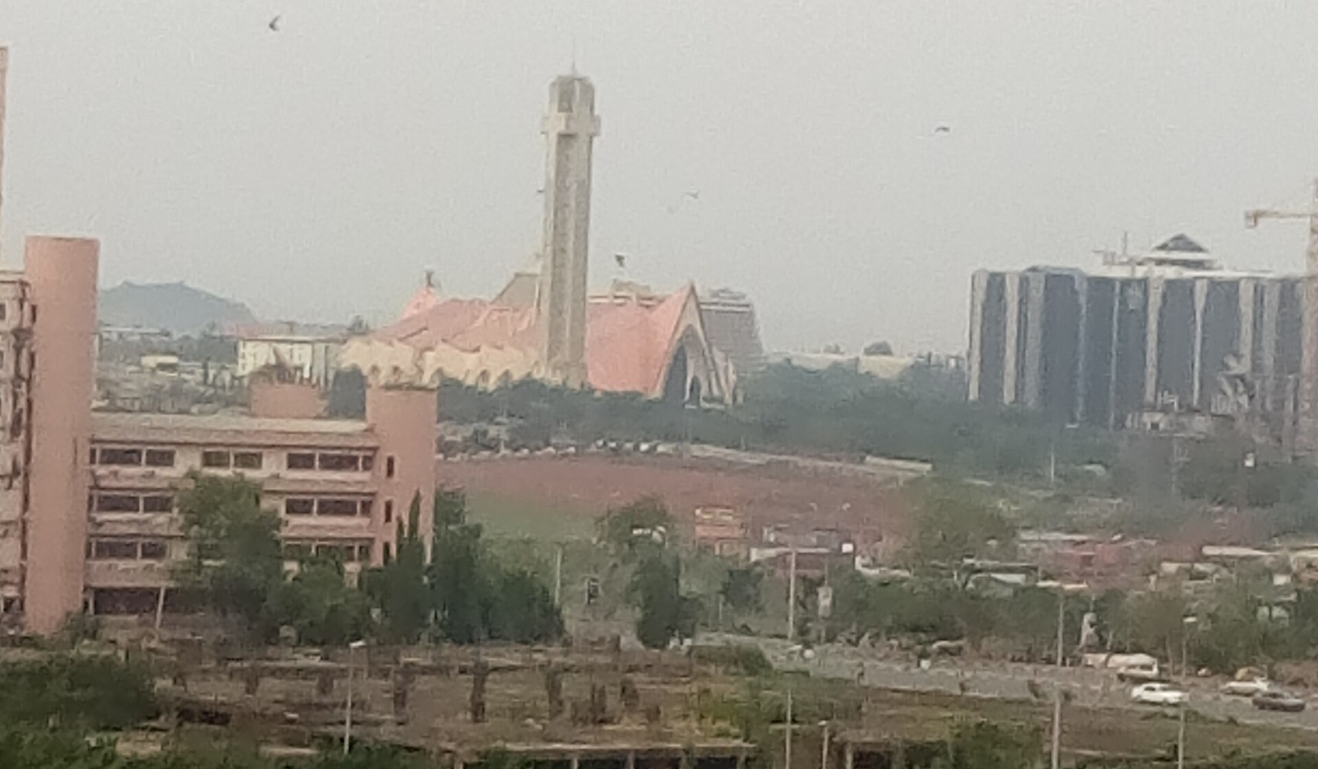 A view across central Abuja, Nigeria, where Nigeria has confirmed an Ebola case