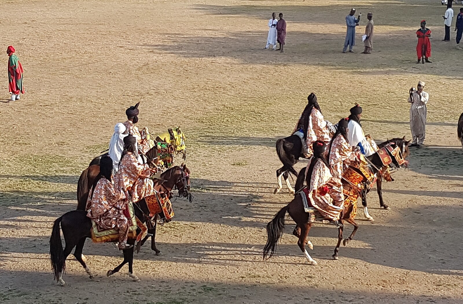 Nigeria power and tradition: horsemen at the Durbar in Kano