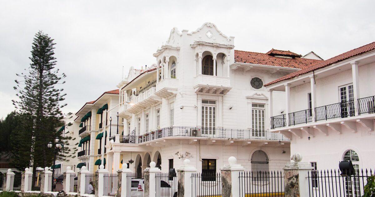 The Palacio de las Garzas, seat of Panama's presidency, in the Casco Antiguo of Panama City