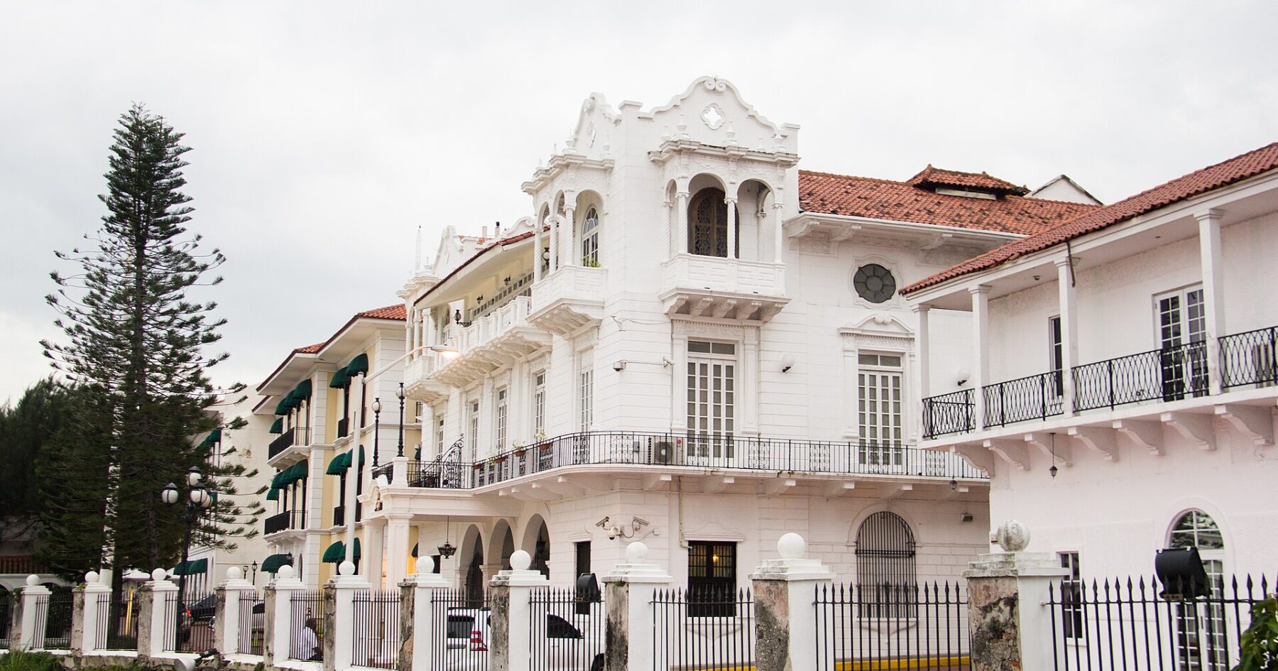 The Palacio de las Garzas, seat of Panama's presidency, in the Casco Antiguo of Panama City