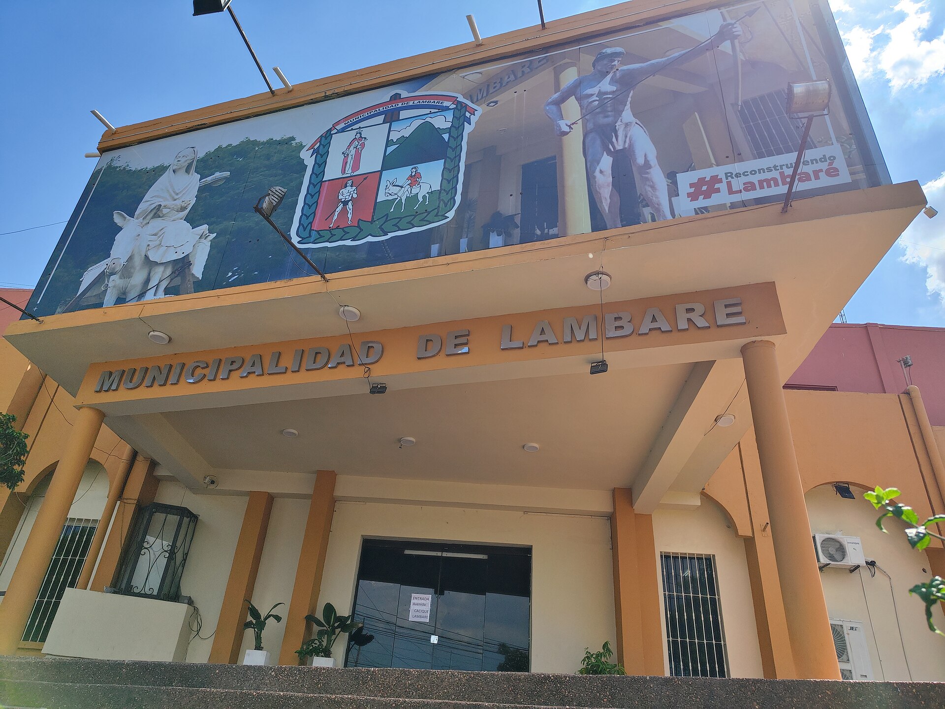 Lambaré city hall building in Central Department, Paraguay
