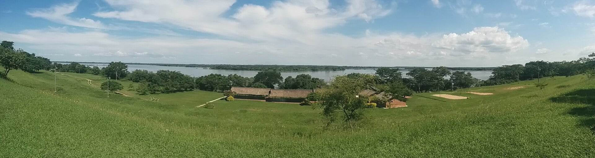 The Paraná River seen from a hillside at Ayolas, in Misiones department, Paraguay, in a 2014 photo