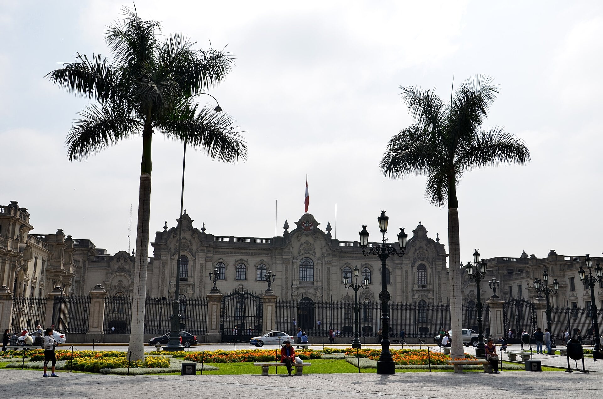 The Government Palace on the Plaza de Armas in Lima, Peru