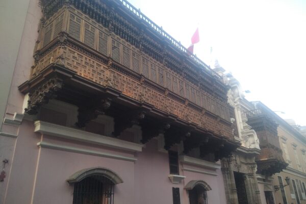 Torre Tagle Palace, seat of Peru's Foreign Ministry, in central Lima