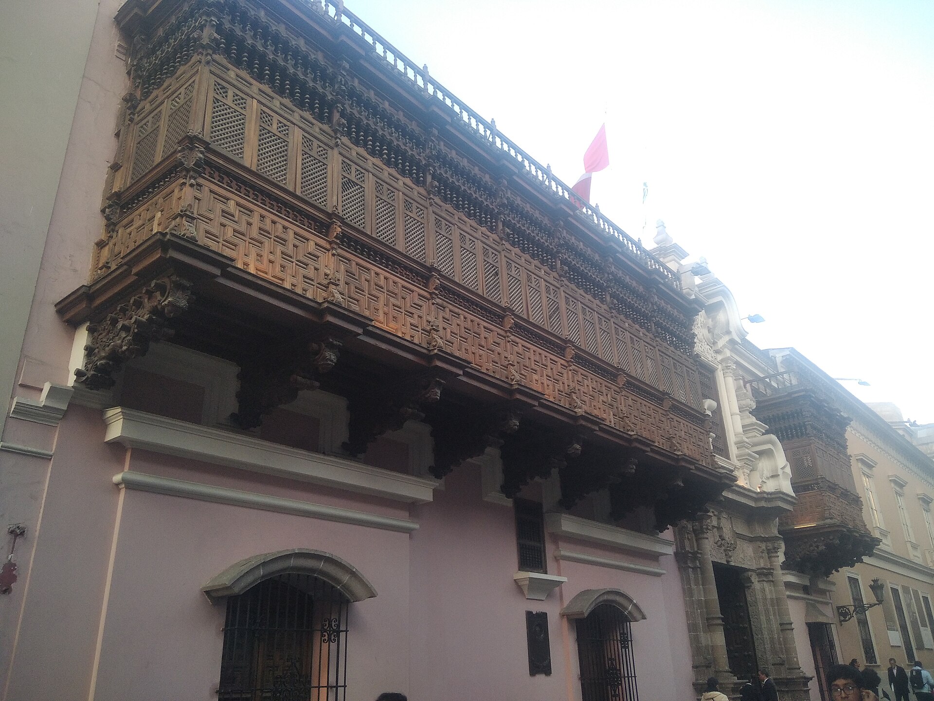 Torre Tagle Palace, seat of Peru's Foreign Ministry, in central Lima