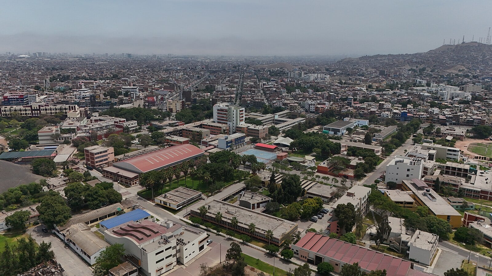 Peru services: aerial view of the Universidad Nacional de Ingeniería campus in Lima