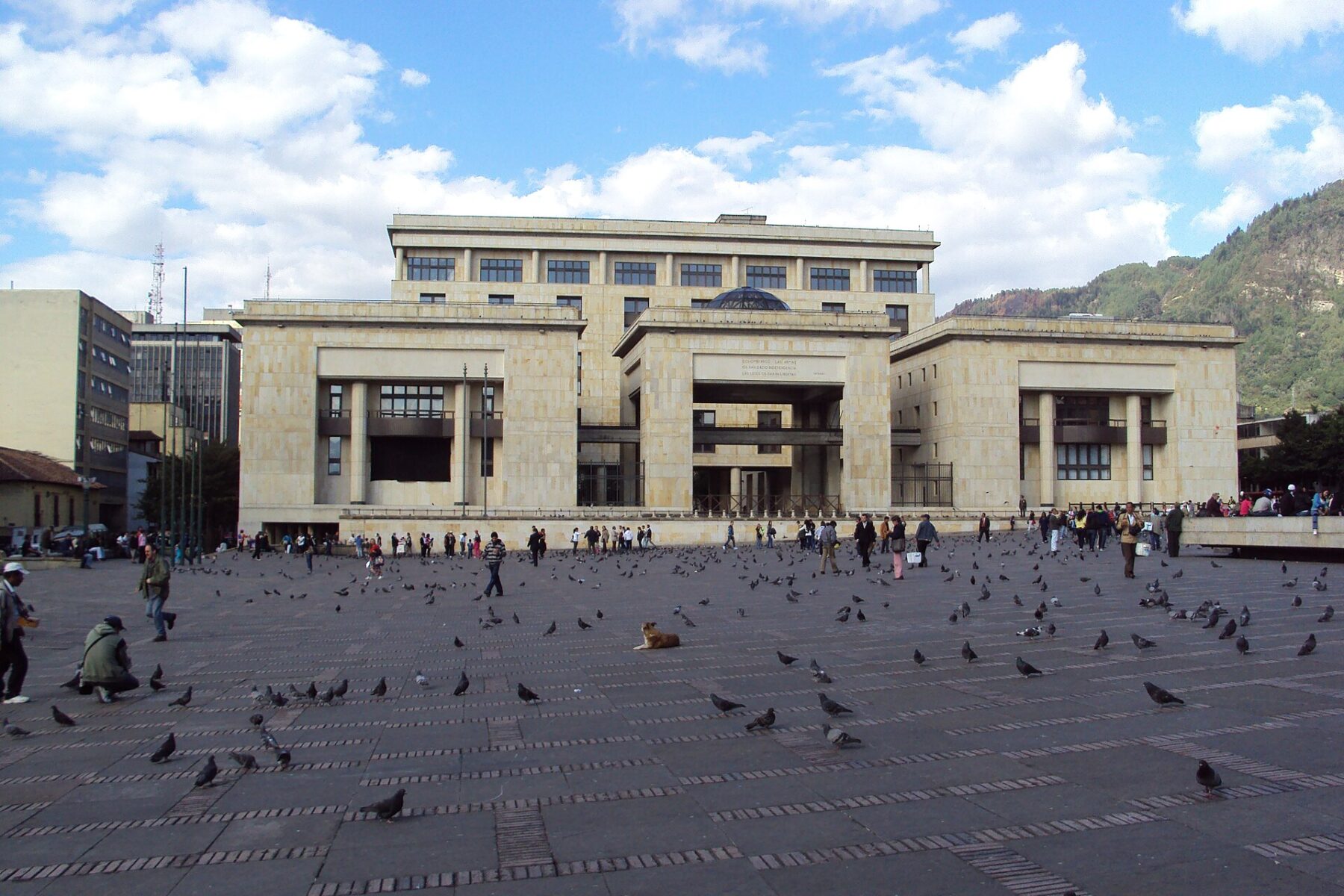 Palace of Justice on Plaza de Bolívar in Bogotá, Colombia
