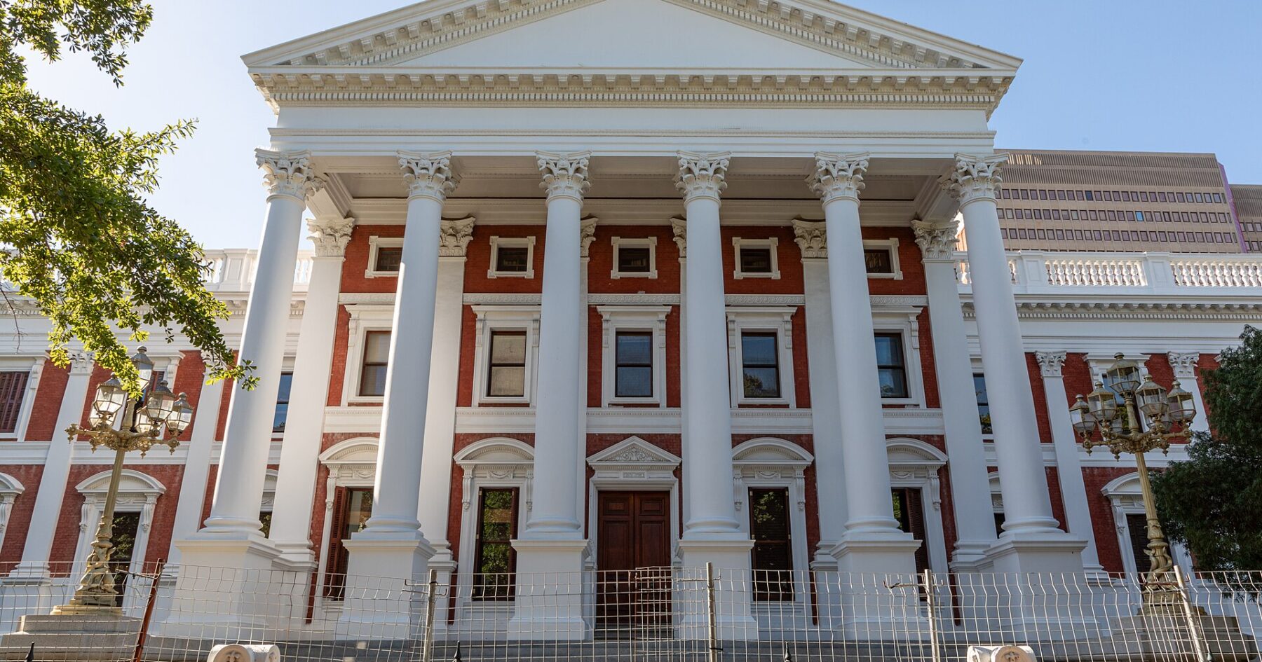The Parliament of South Africa building in Cape Town