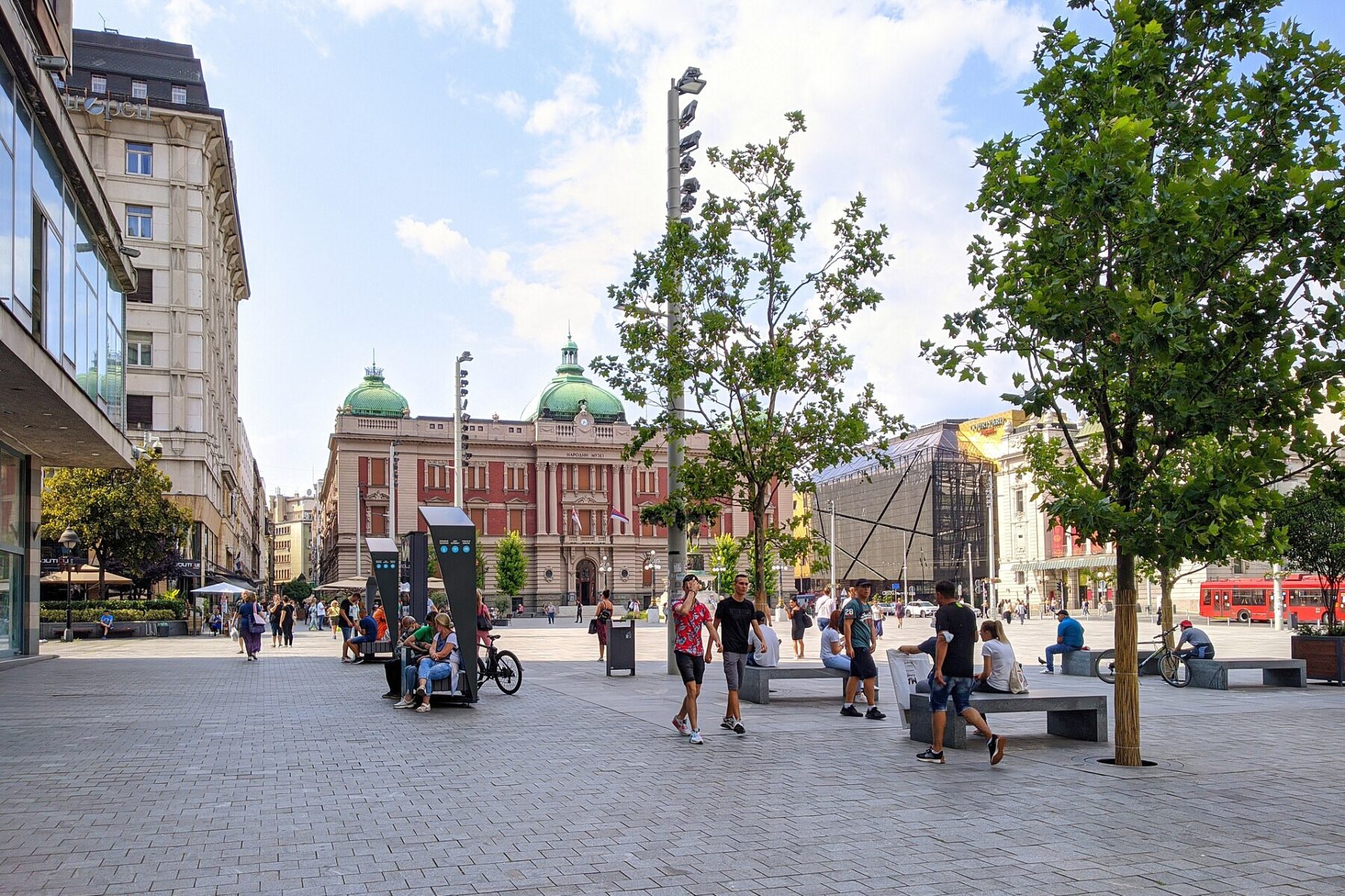 Republic Square in Belgrade, the capital’s main public square