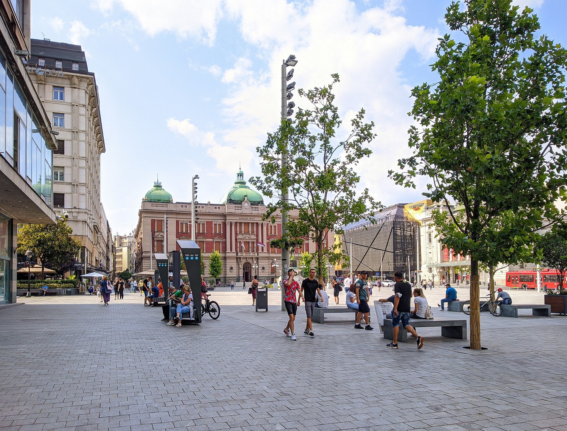 Republic Square in Belgrade, the capital’s main public square