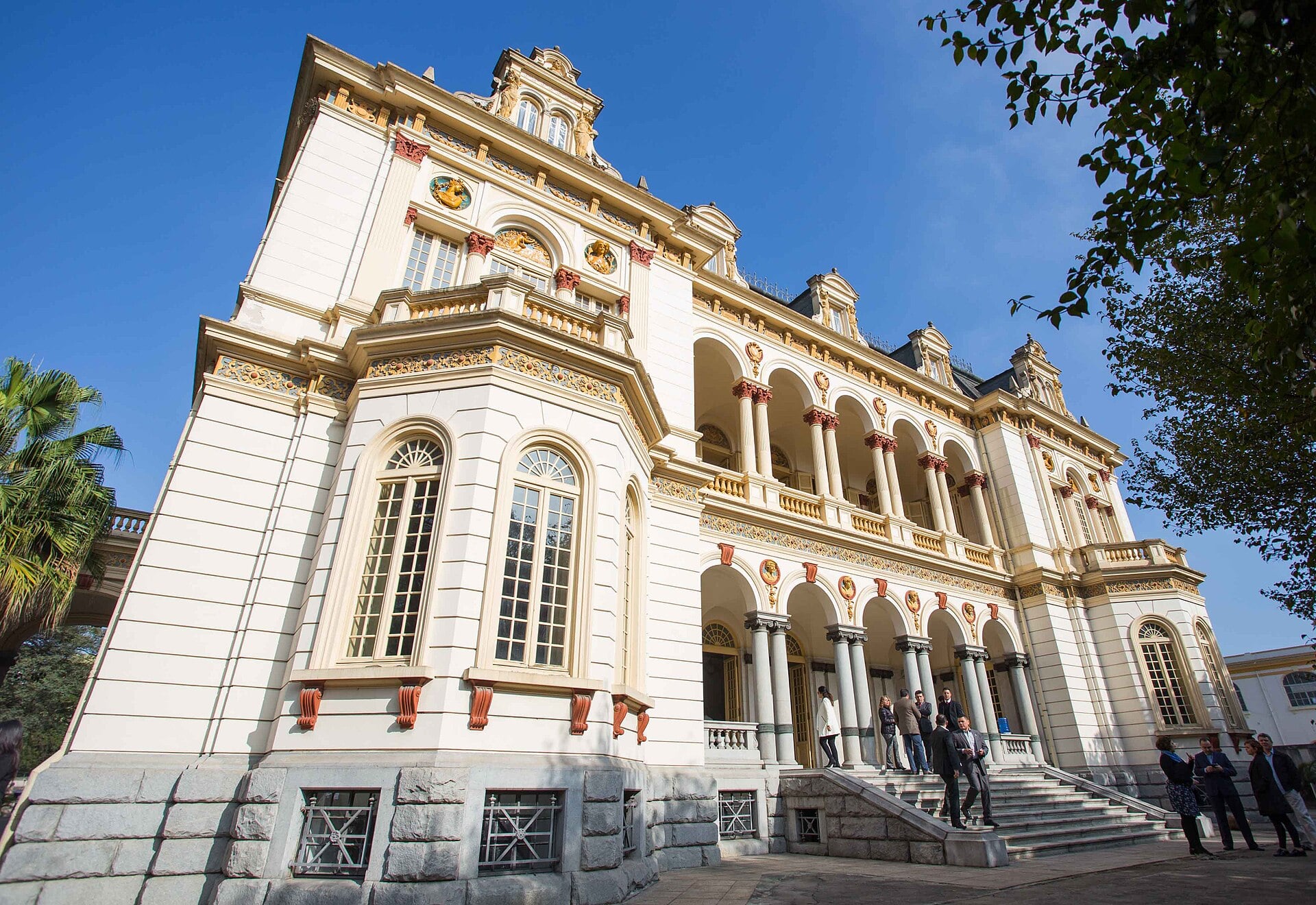The Campos Elíseos Palace, a century-old landmark in central São Paulo, Brazil