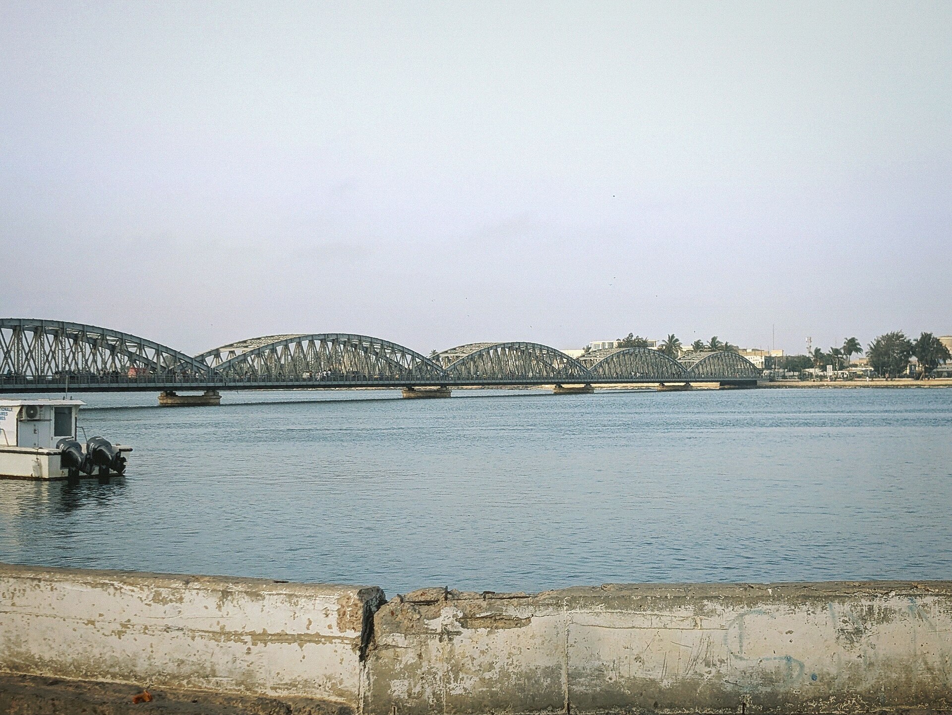 Senegal neighbourhood: the Faidherbe Bridge over the Senegal River at Saint-Louis