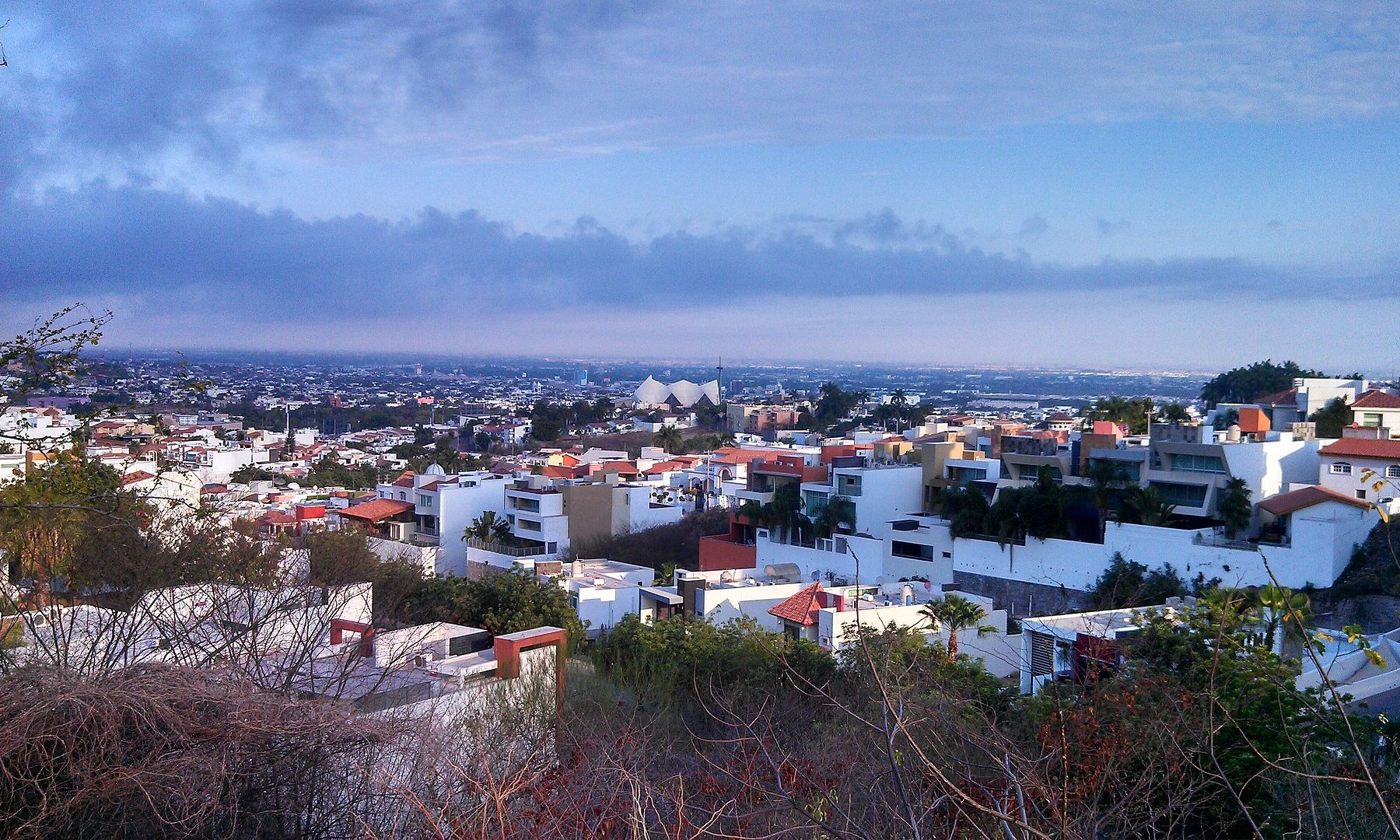Panoramic view of Culiacán, the capital of Sinaloa, Mexico, seen from a hillside