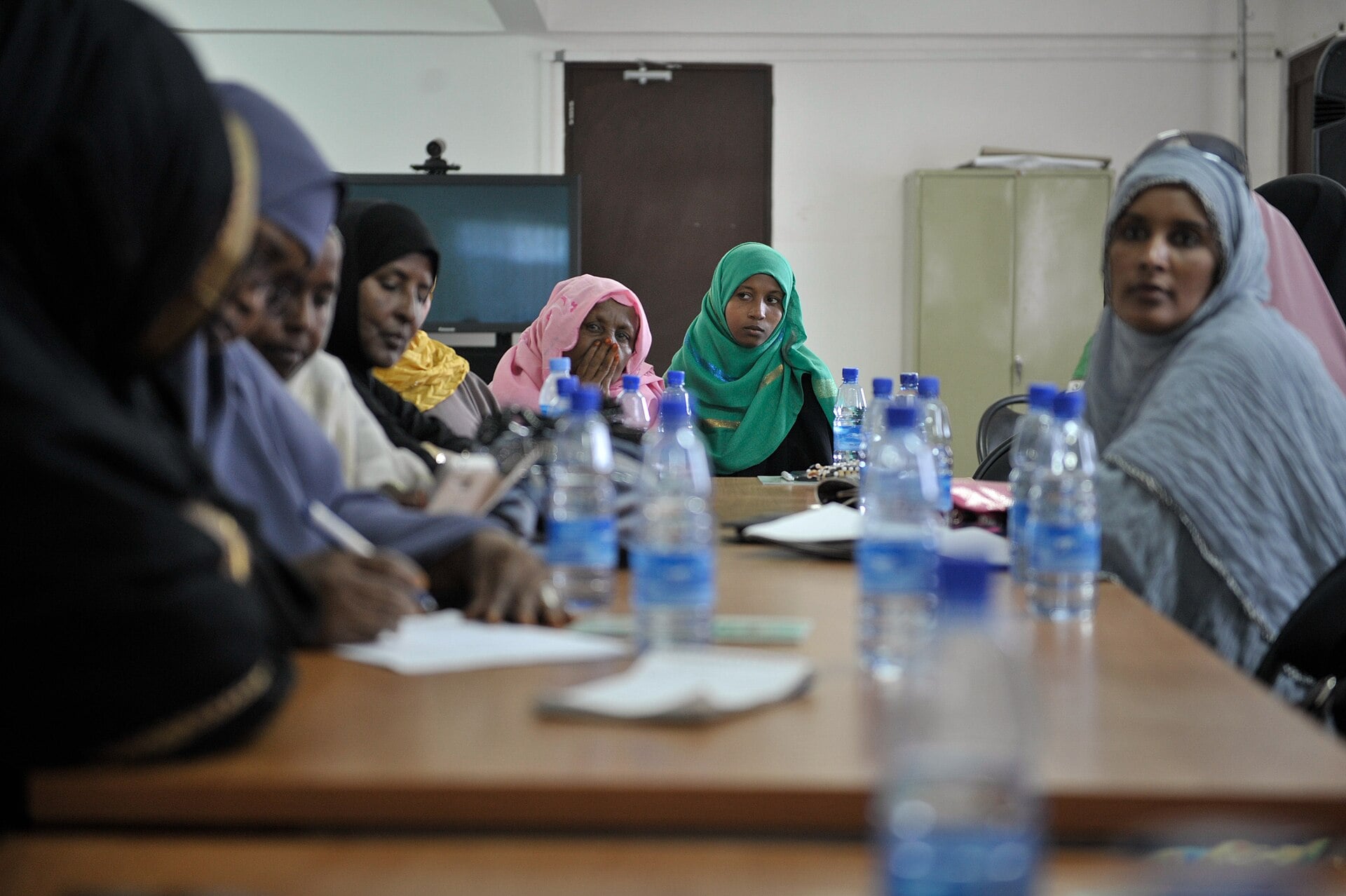 Somali women from civil society groups at a workshop on a draft national gender policy in Mogadishu