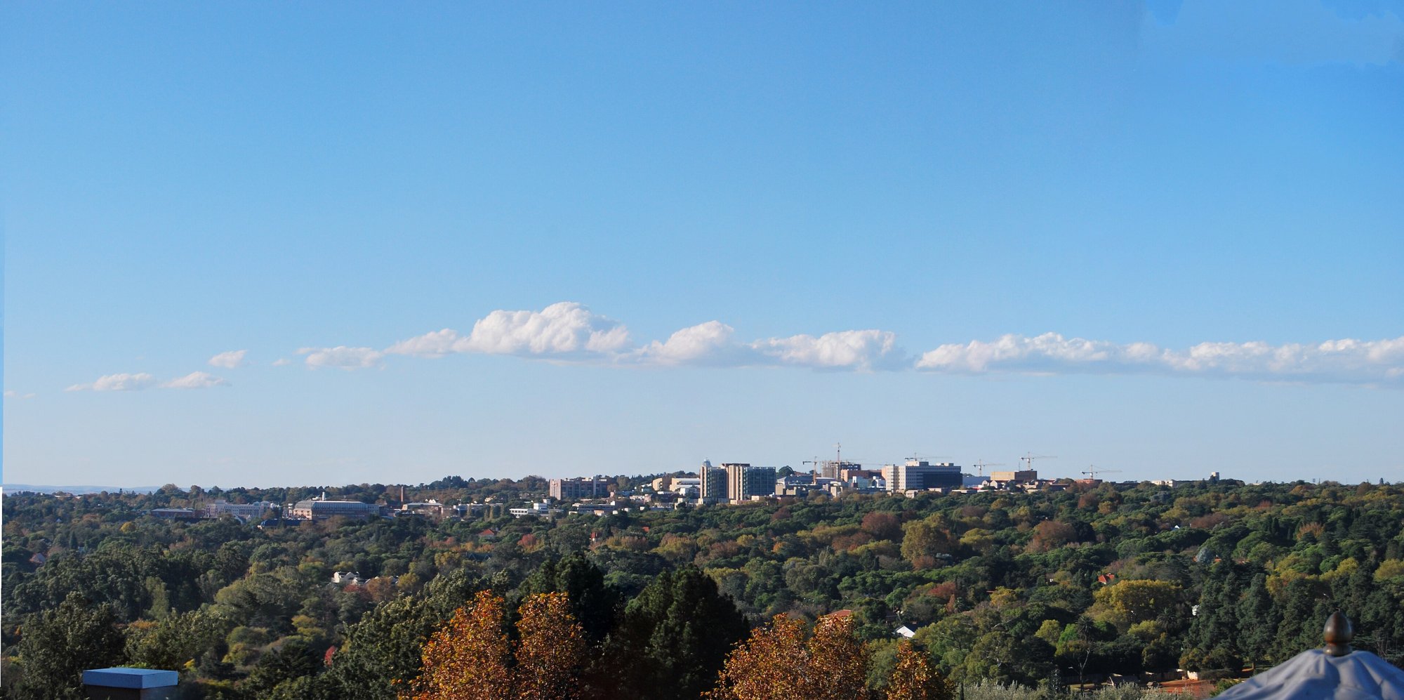 View of Sandton from Westcliff in Johannesburg, South Africa