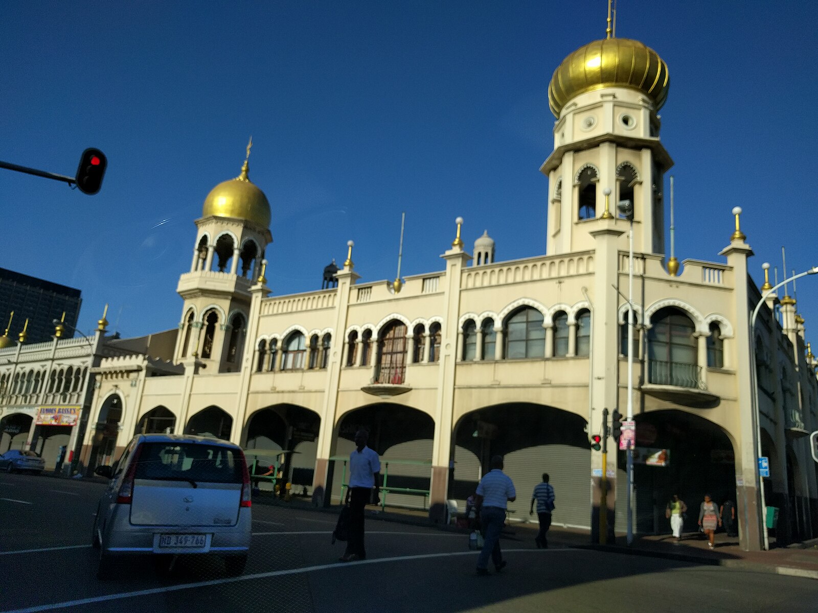 South Africa population and faith: the Juma Masjid mosque on Dr Yusuf Dadoo Street in central Durban