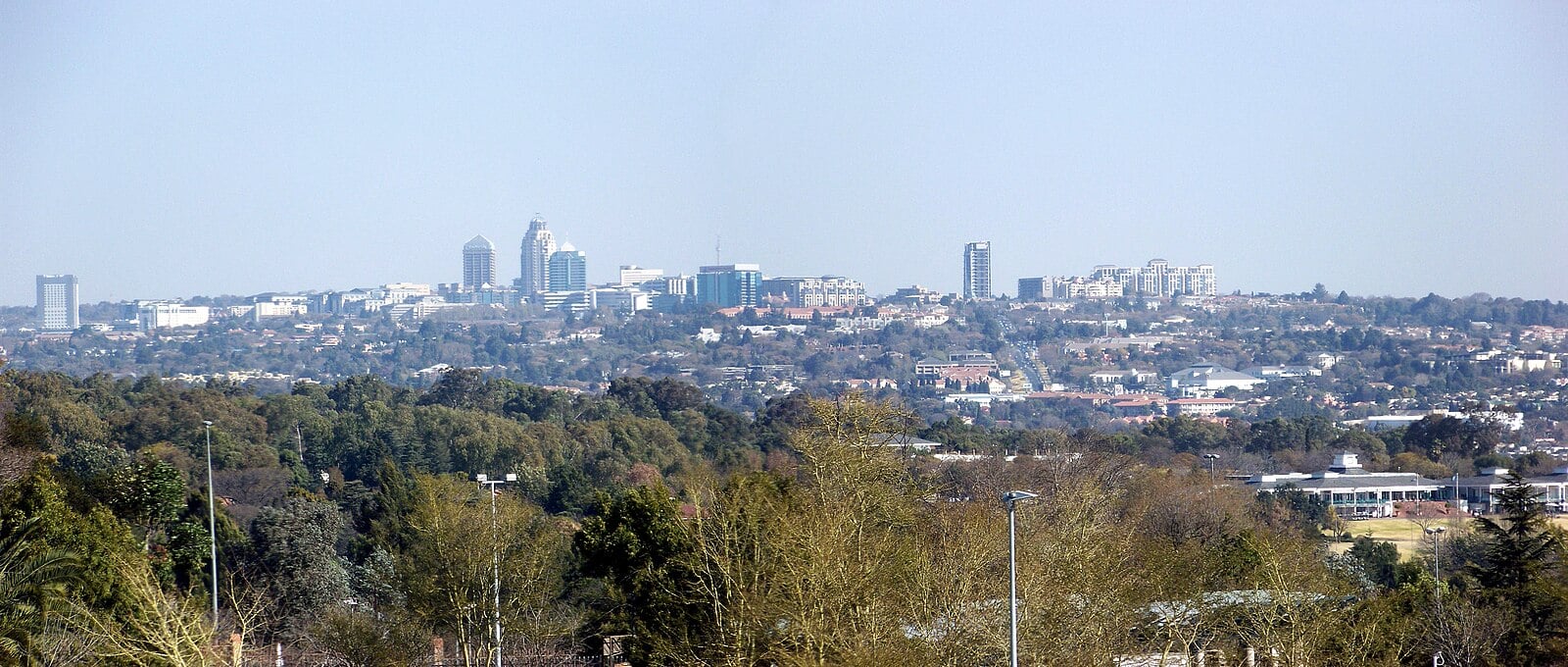 Sandton skyline in Johannesburg, the business centre at the heart of South Africa power
