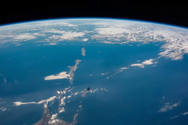 The southern Kuril Islands and northeastern Hokkaido seen from the International Space Station over the Pacific Ocean