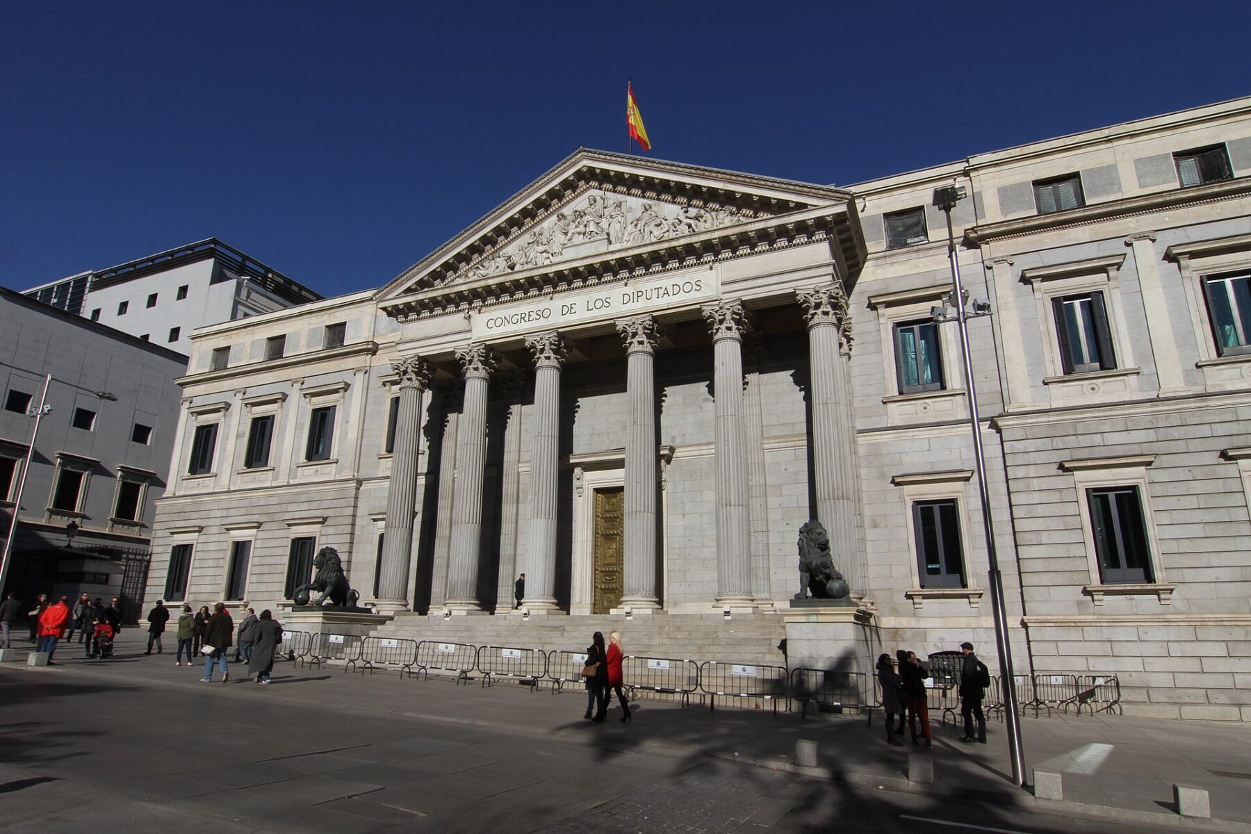 Congress of Deputies building in Madrid