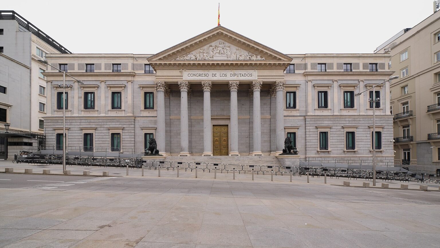 Facade of the Congress of Deputies in Madrid