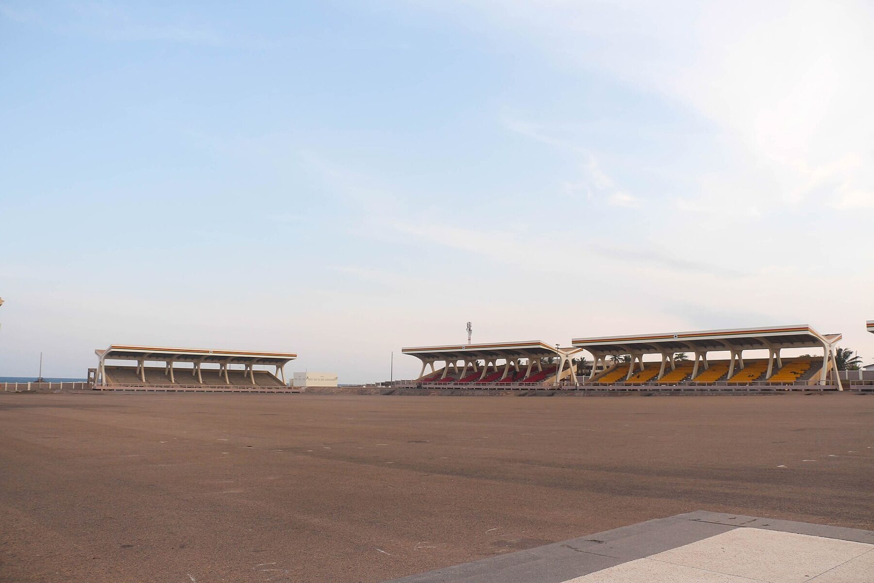 Stands at Black Star Square in Accra, Ghana