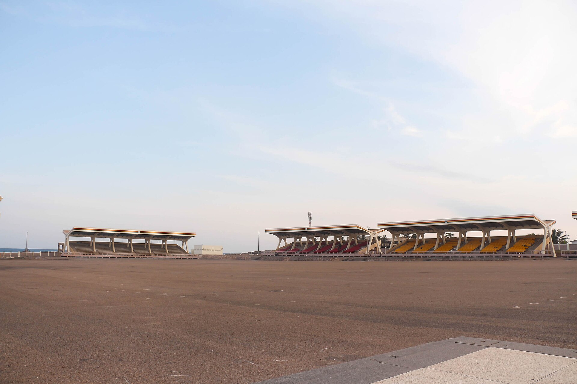 Stands at Black Star Square in Accra, Ghana