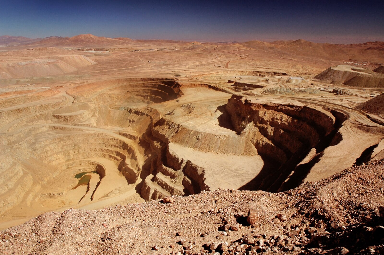 The Zaldívar open-pit copper mine in the Antofagasta Region of northern Chile