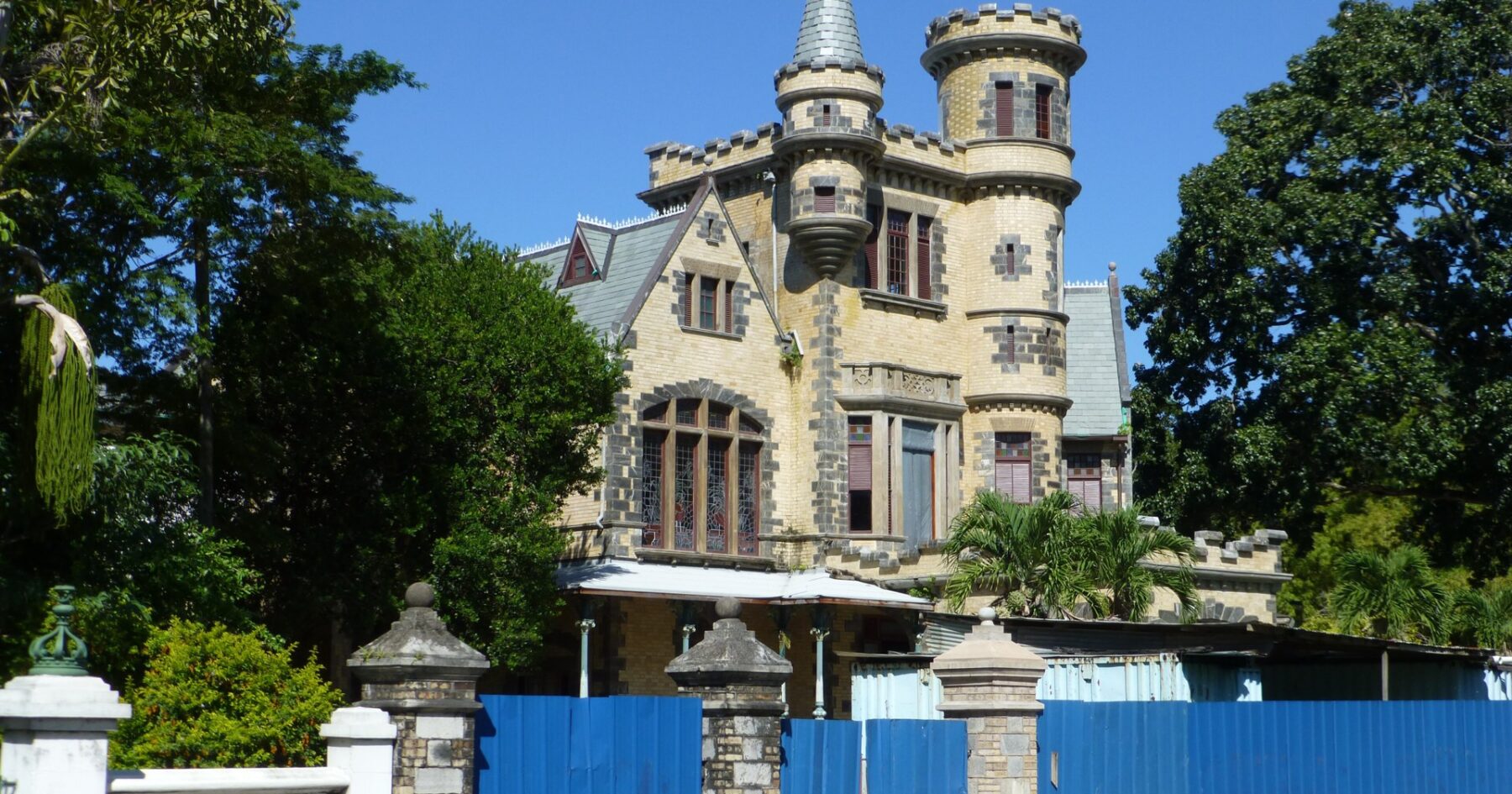 Stollmeyer's Castle, a Victorian-era landmark of the Magnificent Seven in Port of Spain, Trinidad